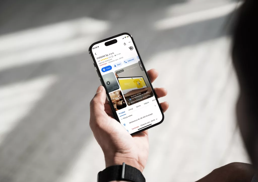 Profesjonalna konfiguracja wizytówki Google mobilna wersja strony